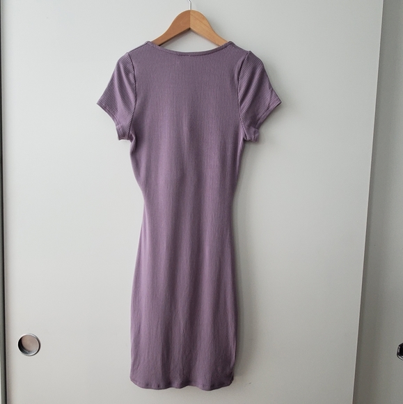 May Pink Lavender Tie Front Summer Dress - Picture 6 of 6